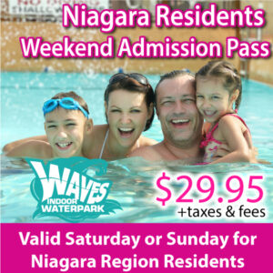 Niagara Residents Weekend Admission Pass at Waves Indoor Waterpark