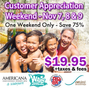 Customer Appreciation Weekend, November 7-9