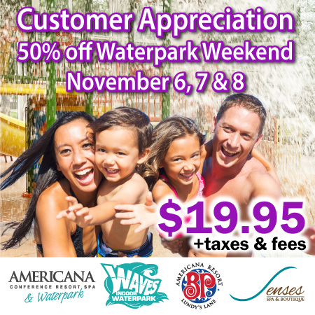 Customer Appreciation Waterpark Weekend
