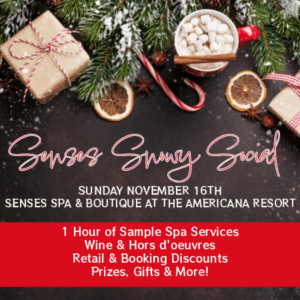 Senses Snowy Social - Sunday, November 16