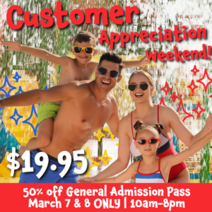 Customer Appreciation Weekend at Waves Indoor Waterpark
